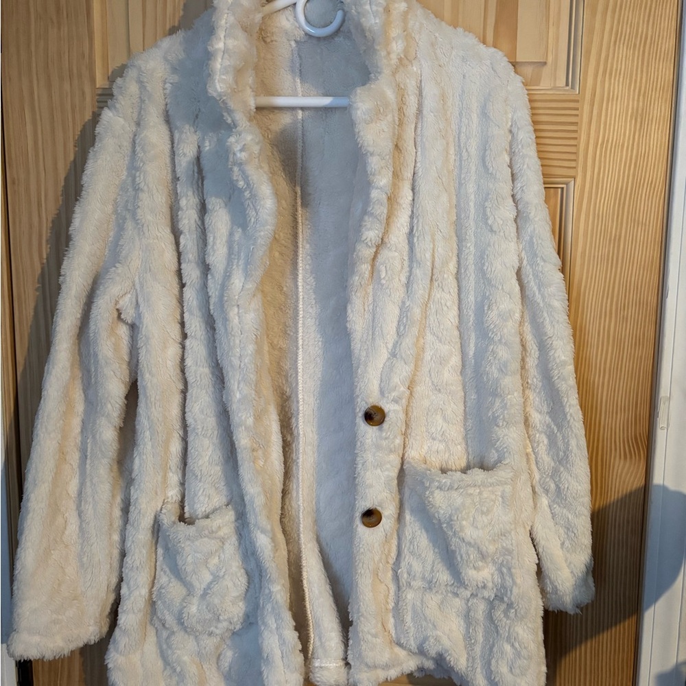Cozy Cream Faux Fur Jacket